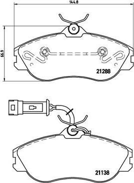 Brembo P 85 018 - Тормозные колодки, дисковые, комплект autospares.lv