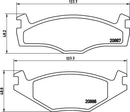 Brembo P 85 012 - Тормозные колодки, дисковые, комплект autospares.lv