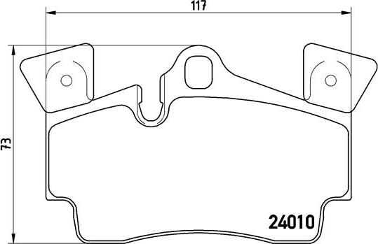 Brembo P 85 088 - Тормозные колодки, дисковые, комплект autospares.lv