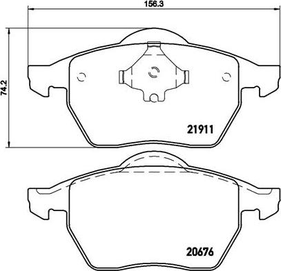 Brembo P 85 035 - Тормозные колодки, дисковые, комплект autospares.lv