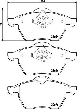 Brembo P 85 036 - Тормозные колодки, дисковые, комплект autospares.lv