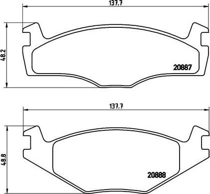 Brembo P 85 024 - Тормозные колодки, дисковые, комплект autospares.lv