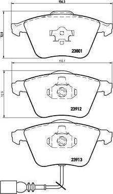 Brembo P 85 079 - Тормозные колодки, дисковые, комплект autospares.lv