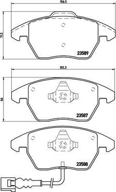 Brembo P 85 075 - Тормозные колодки, дисковые, комплект autospares.lv