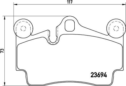 Brembo P 85 070 - Тормозные колодки, дисковые, комплект autospares.lv