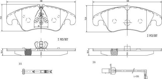 Brembo P85145N - Тормозные колодки, дисковые, комплект autospares.lv