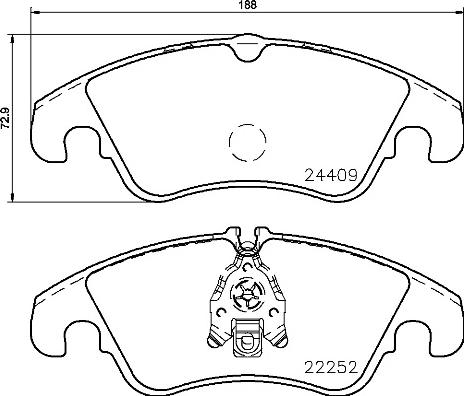 Brembo P 85 145 - Тормозные колодки, дисковые, комплект autospares.lv