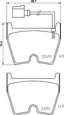 Brembo P 85 152X - Тормозные колодки, дисковые, комплект autospares.lv