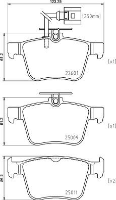 Brembo P 85 162 - Тормозные колодки, дисковые, комплект autospares.lv