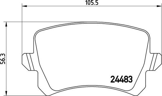 Brembo P 85 109X - Тормозные колодки, дисковые, комплект autospares.lv