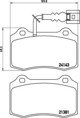 Brembo P 85 104 - Тормозные колодки, дисковые, комплект autospares.lv