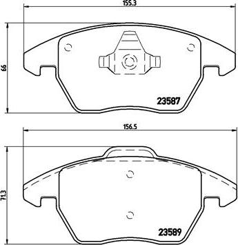 Brembo P 85 105 - Тормозные колодки, дисковые, комплект autospares.lv