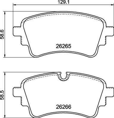 Brembo P 85 185 - Тормозные колодки, дисковые, комплект autospares.lv