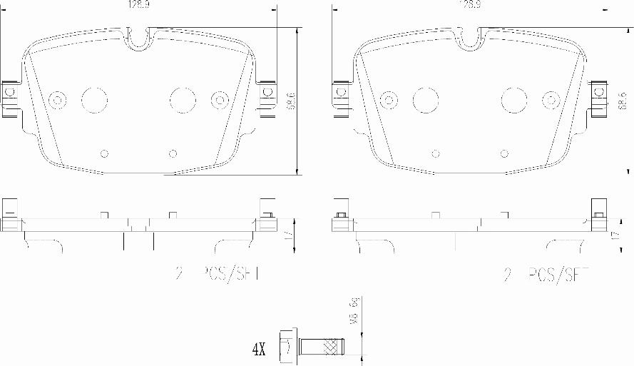 Brembo P85180N - Тормозные колодки, дисковые, комплект autospares.lv