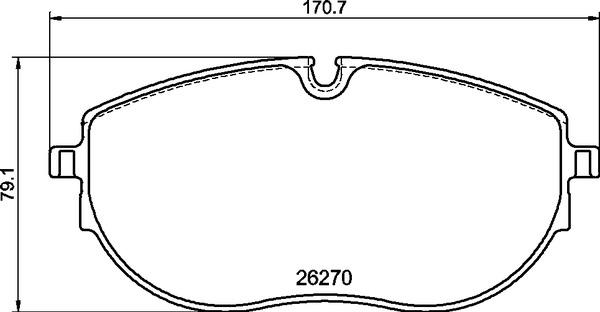 Remsa 1919.01 - Тормозные колодки, дисковые, комплект autospares.lv