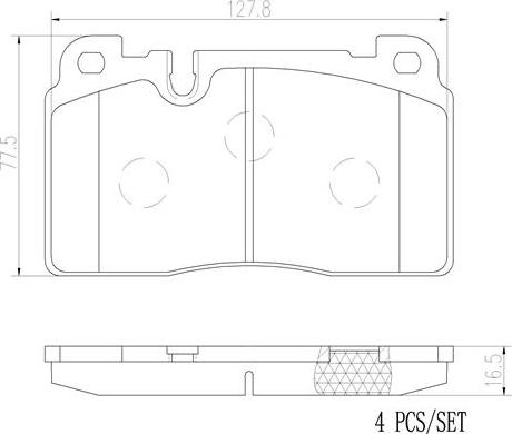 Brembo P85133N - Тормозные колодки, дисковые, комплект autospares.lv