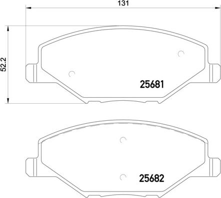 Brembo P 85 121X - Тормозные колодки, дисковые, комплект autospares.lv