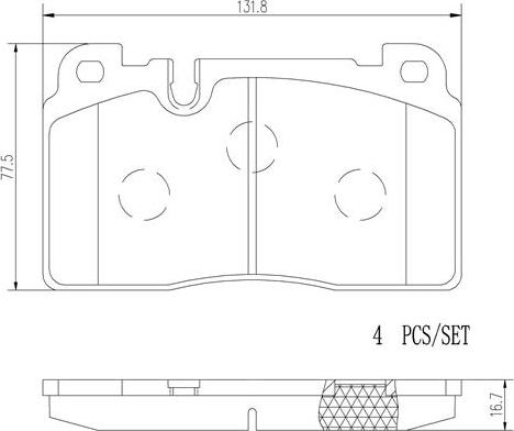 Brembo P85123N - Тормозные колодки, дисковые, комплект autospares.lv