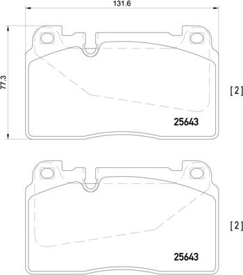 Brembo P 85 123 - Тормозные колодки, дисковые, комплект autospares.lv