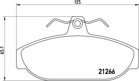 Brembo P 86 005 - Тормозные колодки, дисковые, комплект autospares.lv