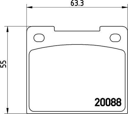 Brembo P 86 001 - Тормозные колодки, дисковые, комплект autospares.lv