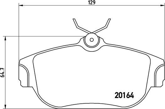 Brembo P 86 007 - Тормозные колодки, дисковые, комплект autospares.lv