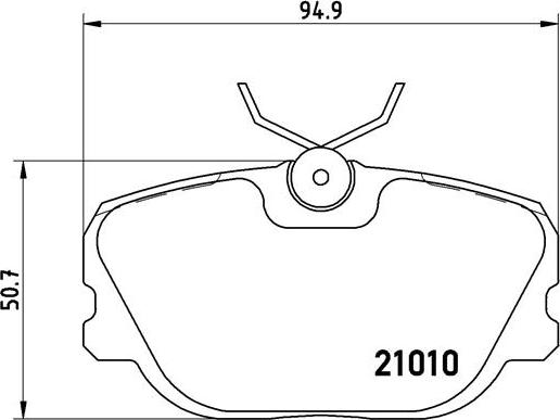 Brembo P 86 011 - Тормозные колодки, дисковые, комплект autospares.lv