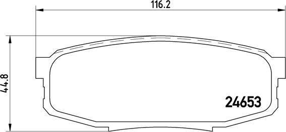 Brembo P 83 098 - Тормозные колодки, дисковые, комплект autospares.lv