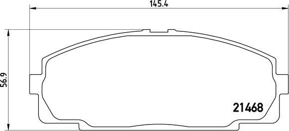 Brembo P 83 092 - Тормозные колодки, дисковые, комплект autospares.lv