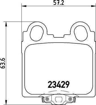 Brembo P 83 045 - Тормозные колодки, дисковые, комплект autospares.lv