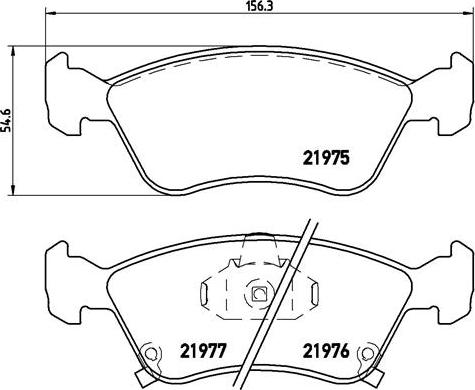 Brembo P 83 041 - Тормозные колодки, дисковые, комплект autospares.lv