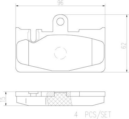 Brembo P83059N - Тормозные колодки, дисковые, комплект autospares.lv