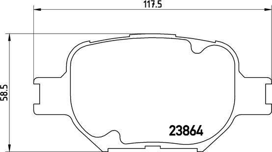 Brembo P 83 054 - Тормозные колодки, дисковые, комплект autospares.lv