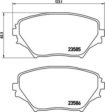 Brembo P 83 055 - Тормозные колодки, дисковые, комплект autospares.lv