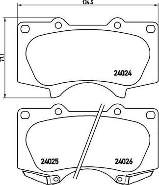 Brembo P 83 066 - Тормозные колодки, дисковые, комплект autospares.lv