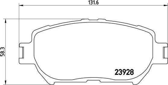 Brembo P 83 062 - Тормозные колодки, дисковые, комплект autospares.lv