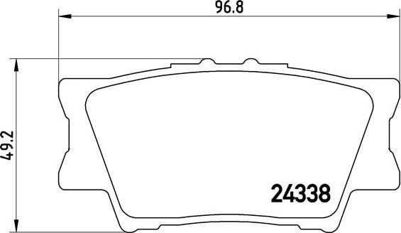 Brembo P 83 089 - Тормозные колодки, дисковые, комплект autospares.lv