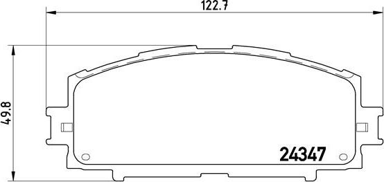 Brembo P 83 086 - Тормозные колодки, дисковые, комплект autospares.lv