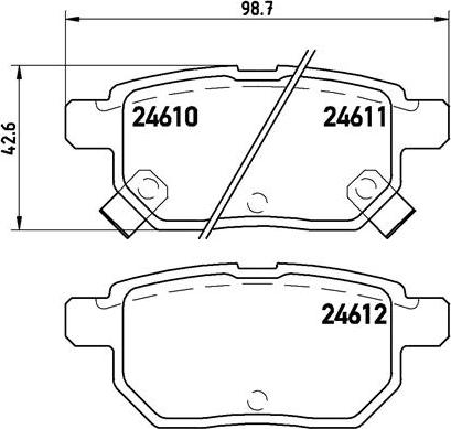 Brembo P 83 083 - Тормозные колодки, дисковые, комплект autospares.lv