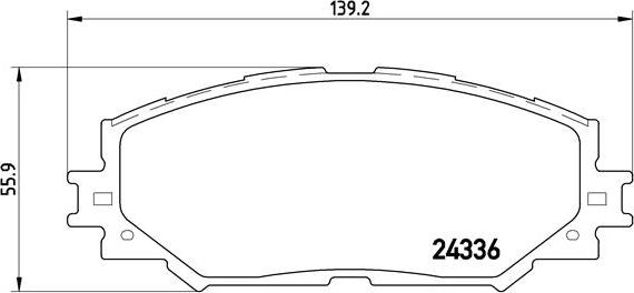 Brembo P 83 082 - Тормозные колодки, дисковые, комплект autospares.lv