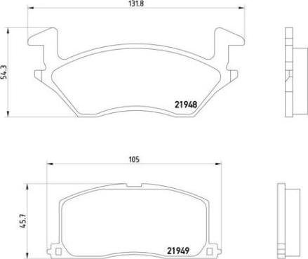 Brembo P 83 022 - Тормозные колодки, дисковые, комплект autospares.lv