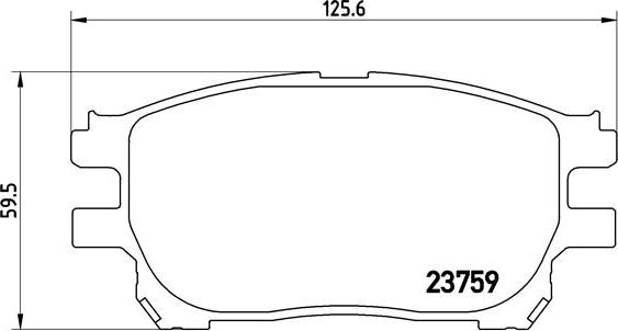 Brembo P 83 070 - Тормозные колодки, дисковые, комплект autospares.lv