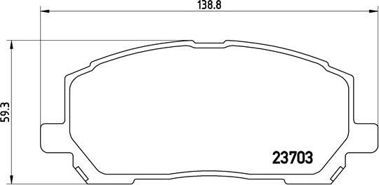 Brembo P 83 078 - Тормозные колодки, дисковые, комплект autospares.lv