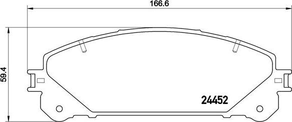 Brembo P 83 145 - Тормозные колодки, дисковые, комплект autospares.lv