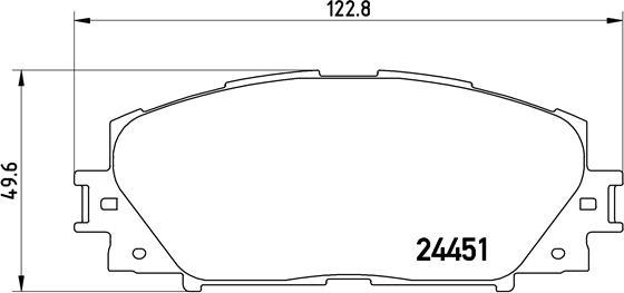 Brembo P 83 141 - Тормозные колодки, дисковые, комплект autospares.lv