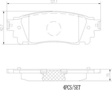 Brembo P83166N - Тормозные колодки, дисковые, комплект autospares.lv