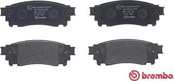 Brembo P 83 166 - Тормозные колодки, дисковые, комплект autospares.lv