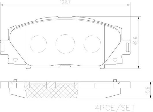 Brembo P83106N - Тормозные колодки, дисковые, комплект autospares.lv