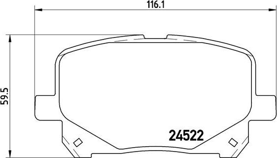 Brembo P83100N - Тормозные колодки, дисковые, комплект autospares.lv