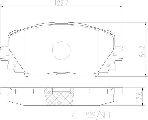 Brembo P83101N - Тормозные колодки, дисковые, комплект autospares.lv